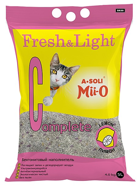 А-Соли     FRESH&LIGHT   Complete, аромат Лимона, комкующийся,  5л./4кг *4