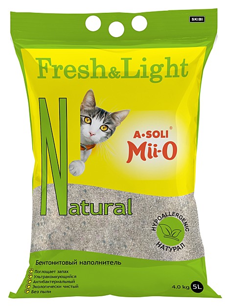 А-Соли     FRESH&LIGHT   Natural, безаллергенный, комкующийся,  5л./4кг *4