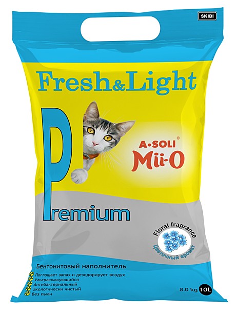 А-Соли     FRESH&LIGHT Premium, Цветочный аромат, комкующийся, 10л./8кг *2