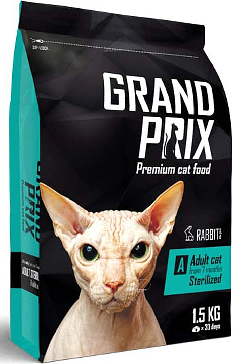 GRAND PRIX Adult Sterilized д/к с кроликом 1,5 кг *6