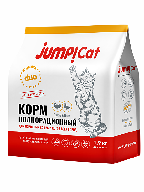 Jump Duo Adult д/к взрослых с индейкой и уткой 0,4 кг