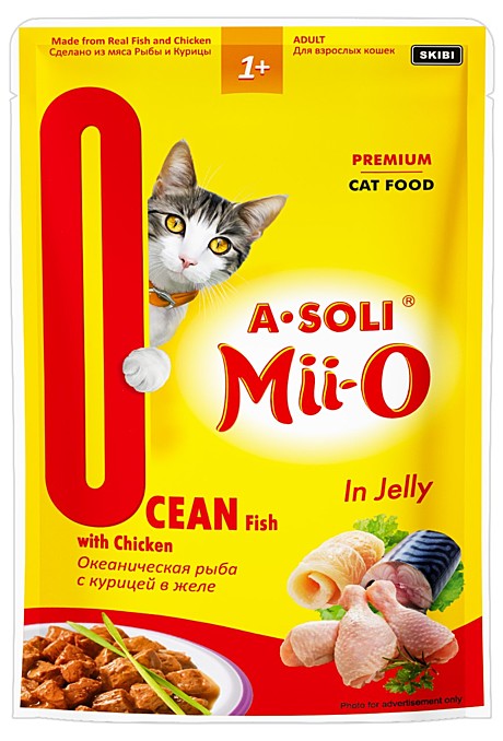 A-Soli Mii-O д/к пауч Океанич.рыба с курицей в желе 80гр *48